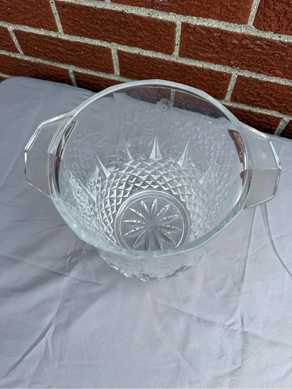 Cristal d’Arques Longchamp Crystal Champagne Bucket Vintage France